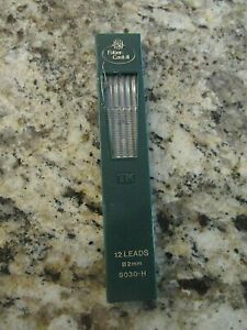 FABER CASTELL MECHANICAL PENCIL LEAD REFILLS #9030H DRAFTING 12 IN PLASTIC CASE