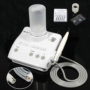 USA Dental Ultrasonic Piezo Scaler + 2 Bottles Handpiece Tips fit DTE SATELEC FD