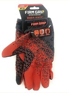 FIRM GRIP Large Ultra Durable Super Grip Dura-Knit Work/Fishing Gloves Pair