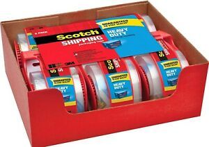 Scotch Heavy Duty Packaging Tape, 1.88&#034; x 22.2 yd, Designed for Packing, Shippin
