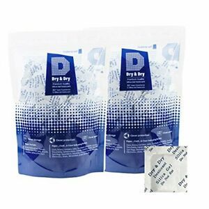 400 Pack Dry &amp; Dry 1 Gram Food Safe Silica Gel Packs Desiccants Silica Gel