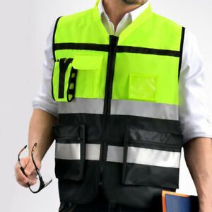Multi  Safety Vest, Highly Visibility Breathable Vest Style-F