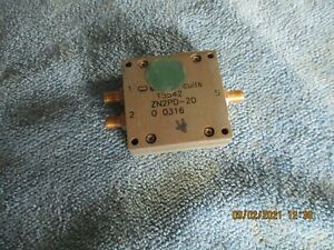 MINICIRCUITS ZN2PD-20 SPLITTER/COMBINER. 700 TO 2000 MHZ RF CELL HAM BROADCAST.