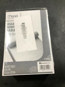 Mead Ruled Writing Tablet, 100-Sheets, 6&#034; x 9&#034; Pack of 6