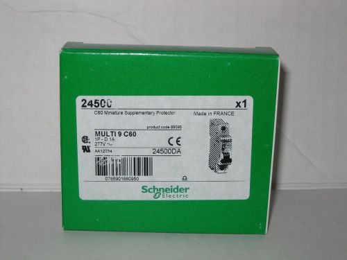 Lot  12  Schneider Electric 24500 C60 Miniature Supplementary Protector 1P, 1A
