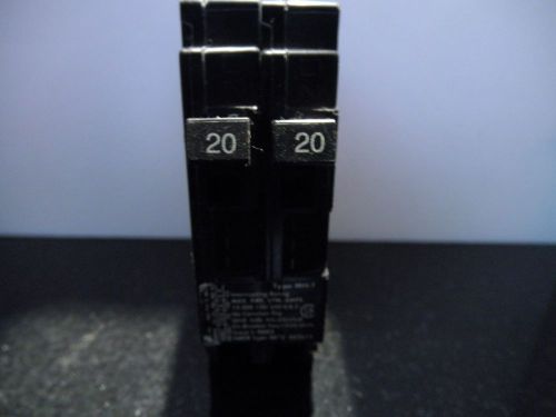 Murray twin 20 amp breakers fits in 1 pole slot for sale