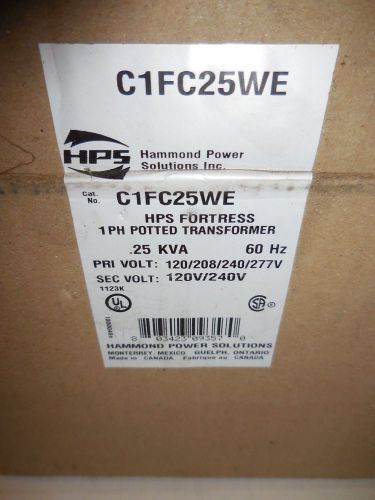 Hammond Power Fortress 1 PH Potted Transformer C1FC25WE NEW IN BOX
