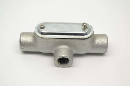 New crouse hinds t17 outlet body 3 way w/ cover 1/2 in conduit fitting b402921 for sale