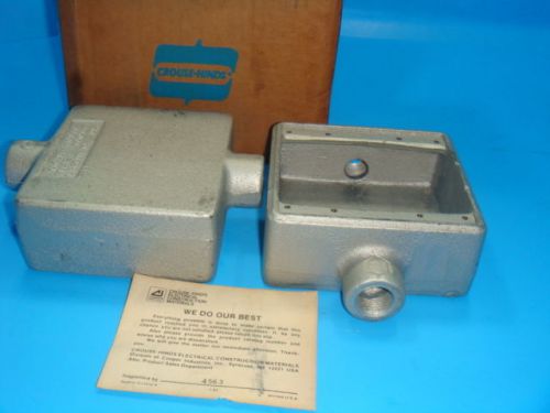 New CROUSE HINDS FSC 12, 1/2&#034; NPT Outlet Box New In Box, Box Of 2