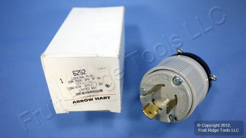 Arrow hart l11-20 locking plug twist lock 20a 250v 3? nema l11-20p 6252 for sale