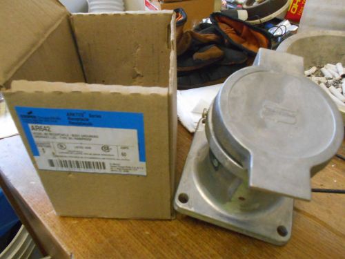 NEW CROUSE HINDS RECEPTACLE 60 AMP AR642