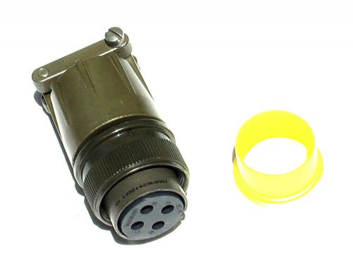 Amphenol 10-584190-203 military 4-pin female mil-dtl-5015 socket circular for sale