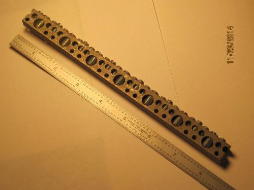 8&#034; long ground or neutral bus bar for sale