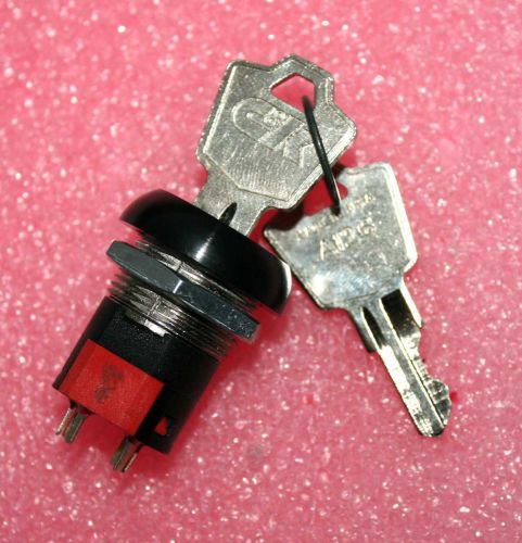 Keylock Switch - 3/4&#034; Mount, 2-Pole 2-Position (28B154)