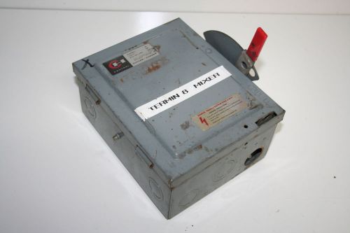 * cutler hammer 4144h441 safety switch 30amp 240vac 3pole for sale