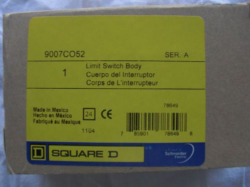 Square D Limit Switch Body 9007CO52 Ser. D. New In Box