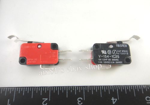 10pcs v-154-1c25 momentary limit micro switch ac/dc spdt snap action switch 15a for sale