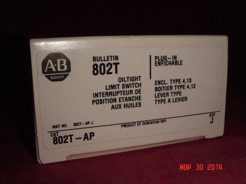 Allen Bradley 802T-AP Ser J Oil Tight Limit Switch  (1-NIB)