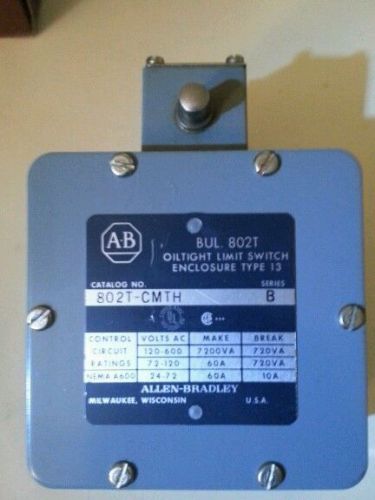 Allen-Bradley 802T-CMTH Oil Tight Limit Switch, Series B