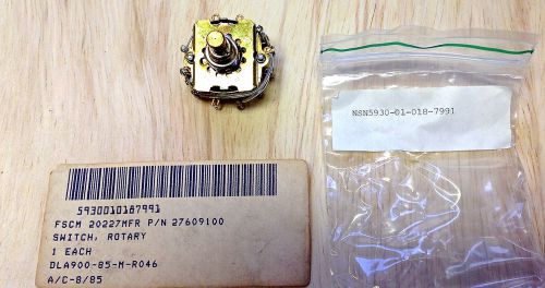 CTS 27609100 Rotary Switch, New