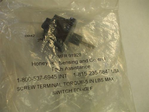 2nt1-7 honeywell toggle switch new dpdt on off on mfr91929 for sale