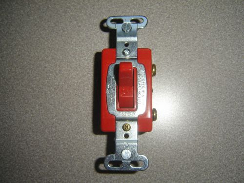 Pass &amp; Seymour 20AC1-RED Industrial Grade Toggle Switch 120/277vac 20A