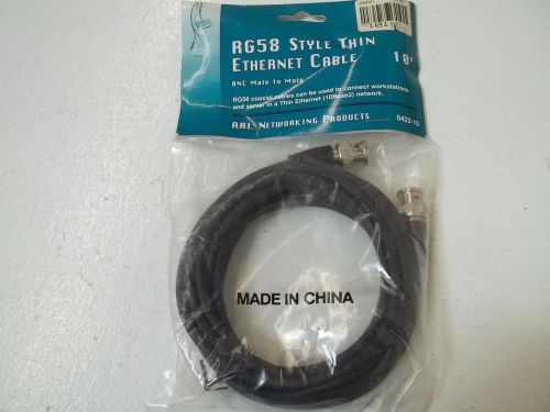 ABL NETWORKING  0422-10 RG58 STYLE THIN ETHERNET CABLE *NEW IN A FACTORY BAG*