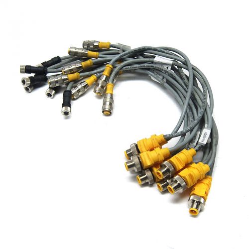 (5+3) turck vbrs 4.5-2rk 4t-0,3/0,3/s818 molded twin junction splitter cables for sale