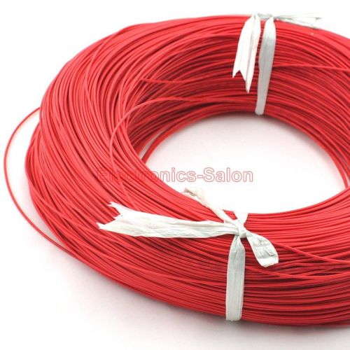 20m / 65.6ft red ul-1007 22awg hook-up wire, cable. for sale