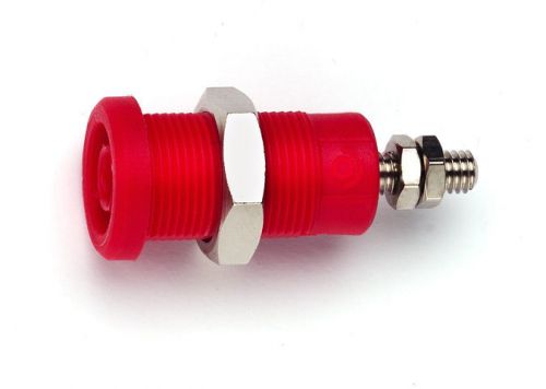 Pomona 72930-2 panel mt iec1010 4mm jack for sheathed plugs, red, 10 pcs. for sale