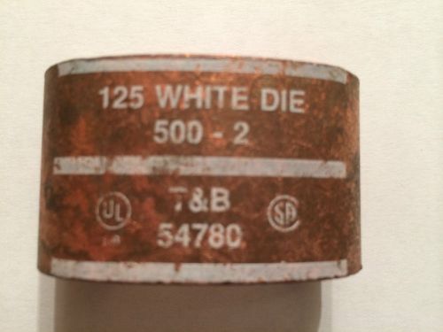 New t&amp;b color keyed c-tap compression 78-6210-54780, 125 white die 2-500 kcmil for sale