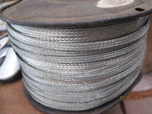 10 ft of flat braided tinned copper wire 1/4&#034; wide ground strap for sale