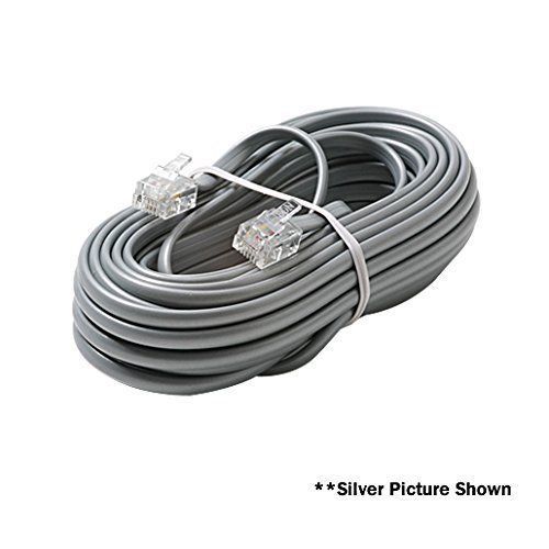 Steren electronics intl 304-707wh 4c 7&#039; white data modular cable for sale