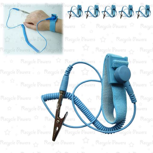 5 Anti Prevent Static Electricity Grounding Wristband Wrist Strap Band Discharge