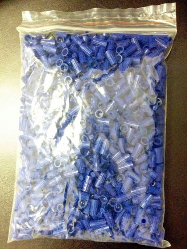 (5000) *new* small blue screw on wire nut connectors twist on barrel small for sale