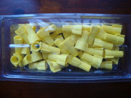 Yellow  wing-twister  wire-nut wire connectors-500 pack for sale