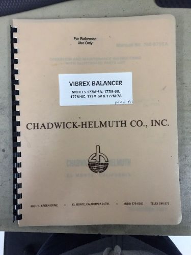 Vibrex Balancer Service Manual
