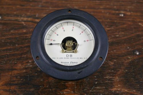 Vintage Meter Western Electric Gauge DB Ohms INST Great COND Ham Radio
