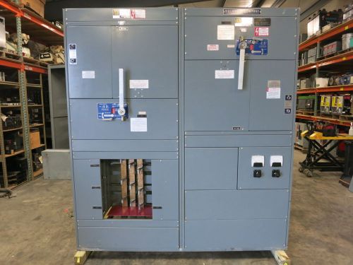 Square d qed 2500a 480/277 4w w ground 2x 1200a bolt-loc w qmb panel panelboard for sale