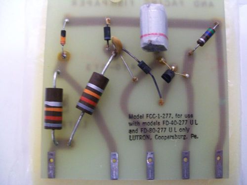 (2) lutron fluorescent control card module fcc-1-277 for fd-40-277 &amp; fd-80-277 for sale
