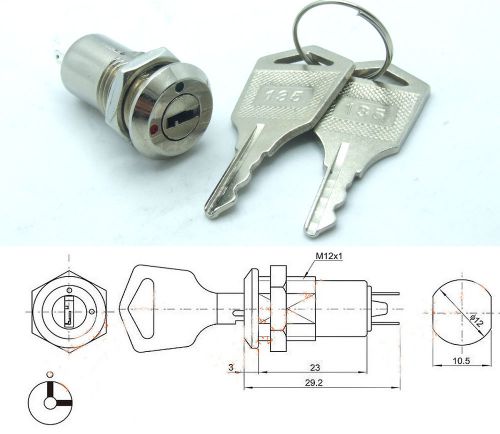 1PCS Key Ignition Switch ON/OFF Lock Switch Plastic Handle Phone Power lock K3