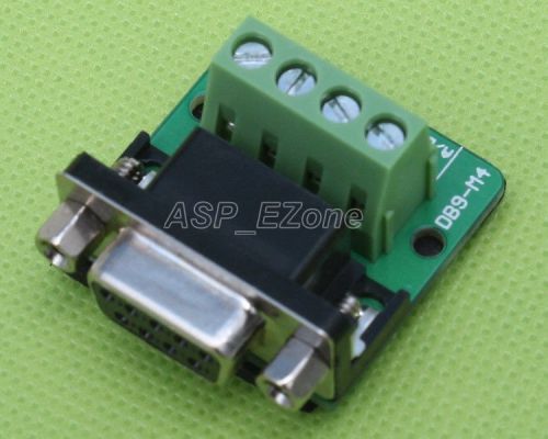Hot DB9-M4 DB9 Nut Type Connector 4Pin Female Adapter RS232 to Terminal