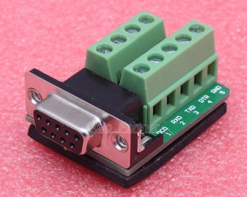 Db9-m2 db9 teeth type connector 9pin female adapter terminal module rs232 for sale
