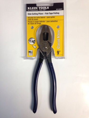 Klein d213-9nept side cutting pliers - fish tape pulling for sale