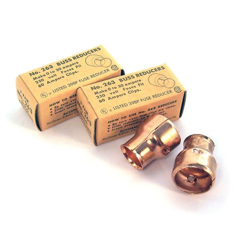 Bussmann lot of fuse reducers 2 pair 263 for sale