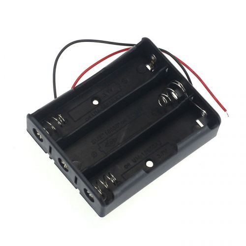 1pcs 18650 holder case battery power storage box leads with 3 slots favored for sale