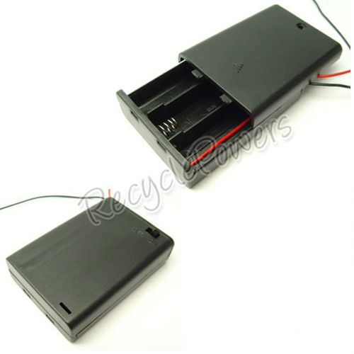 1 On/Off Switch Battery Box Holder Case 3 AA 4.5V Leads