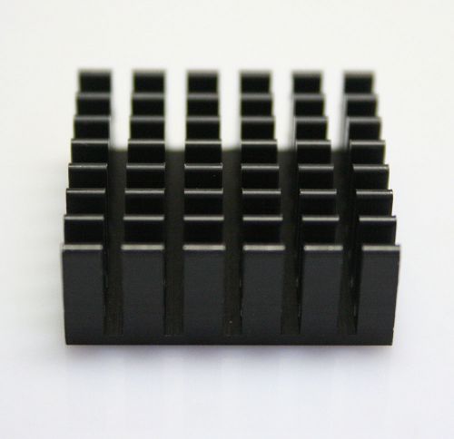 20pc Lots 25*25*5mm Aluminum Chip Black HeatSink for IC LED Power Transistor