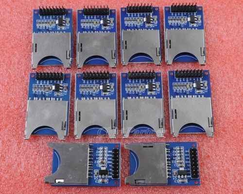 10pcs sd card module slot socket reader for arduino arm mcu new read and write for sale