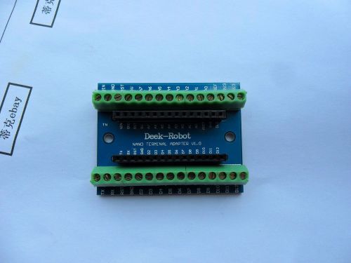 Terminal Adapter for the Arduino Nano V3.0 AVR ATMEGA328P-AU Moudle Board